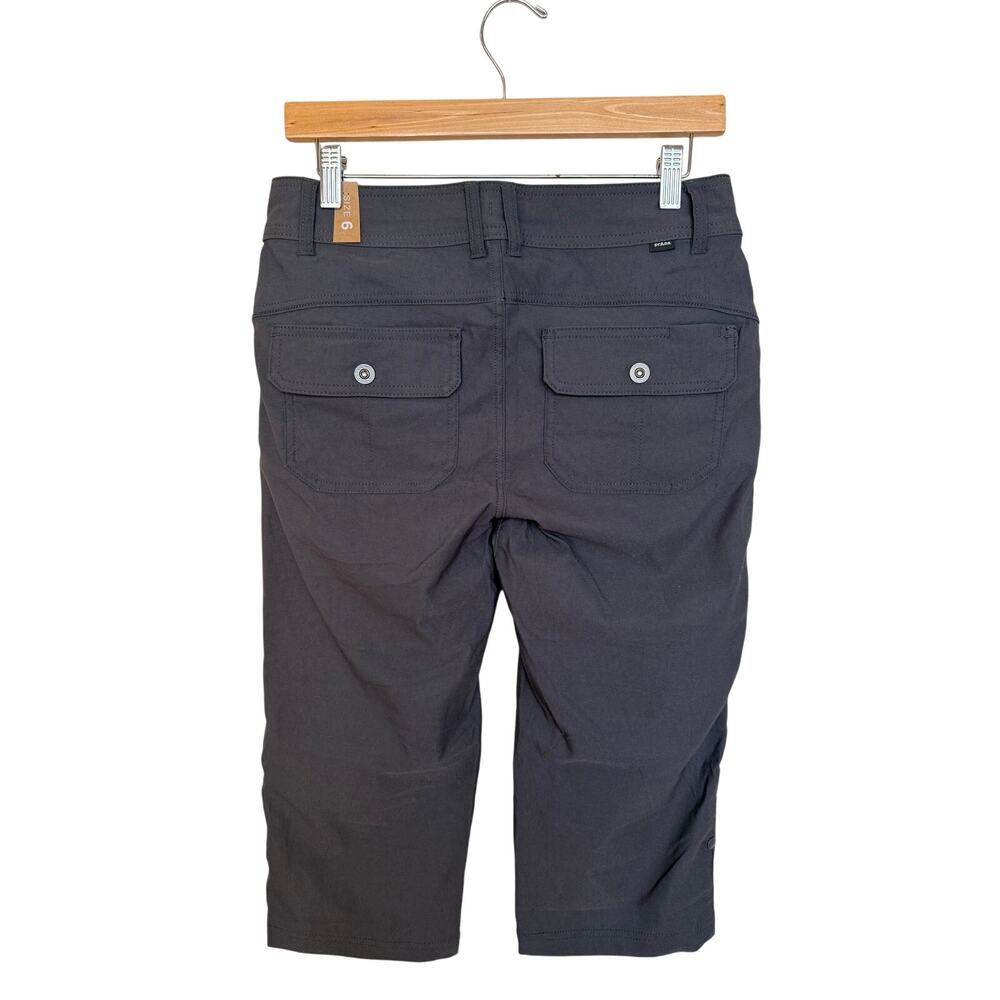 prAna Halle Capri II Women’s Sz 6 Coal Gray Performance Hiking NWT Roll Up Crop - Picture 10 of 11